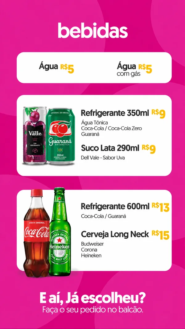 Cardápio Maroma, página 11 de 13 — Bebidas