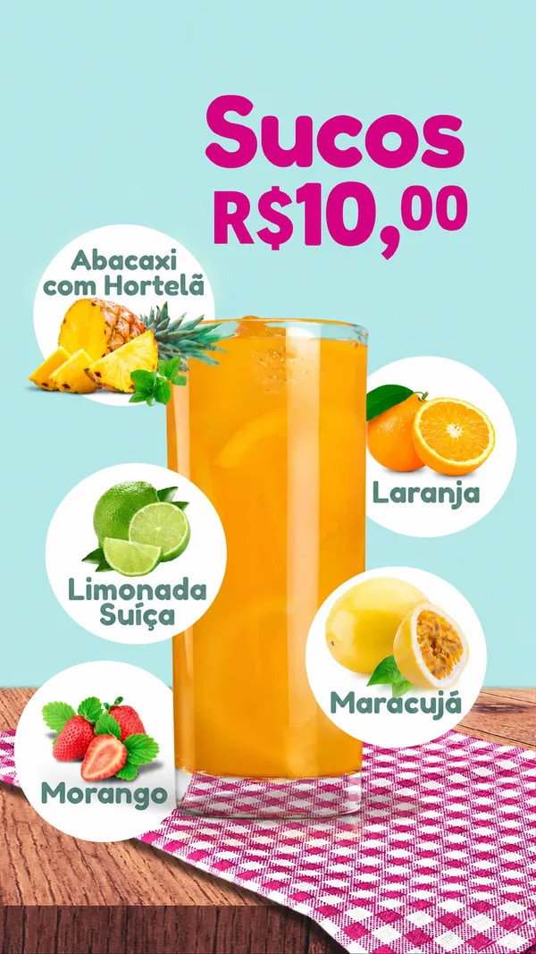 Cardápio Maroma, página 12 de 13 — Sucos