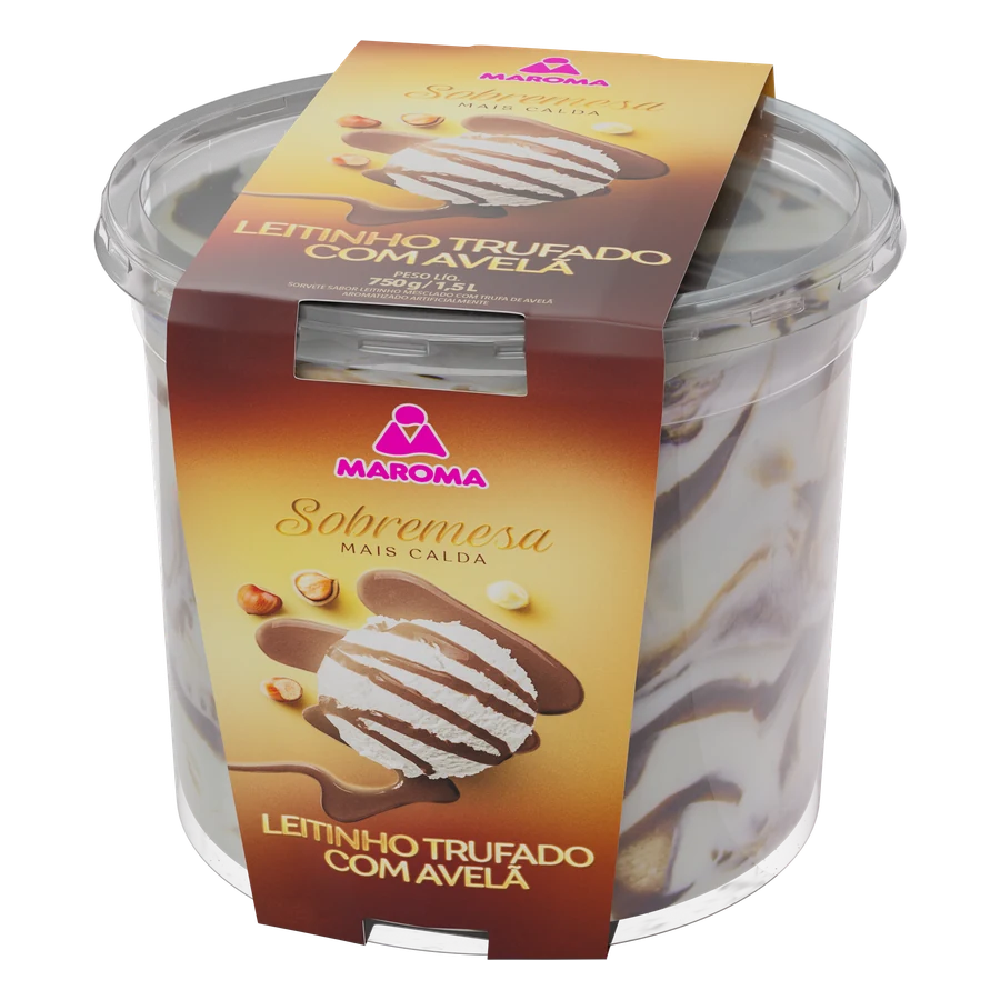 Sobremesa Mais Calda Leitinho Trufado com Avelã 1,5 L — Maroma