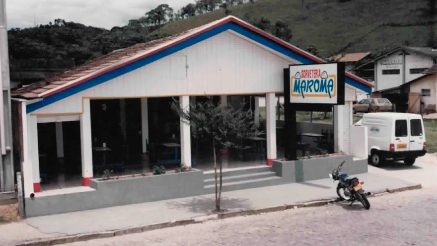 Primeira loja da Maroma em Brusque, em 1986